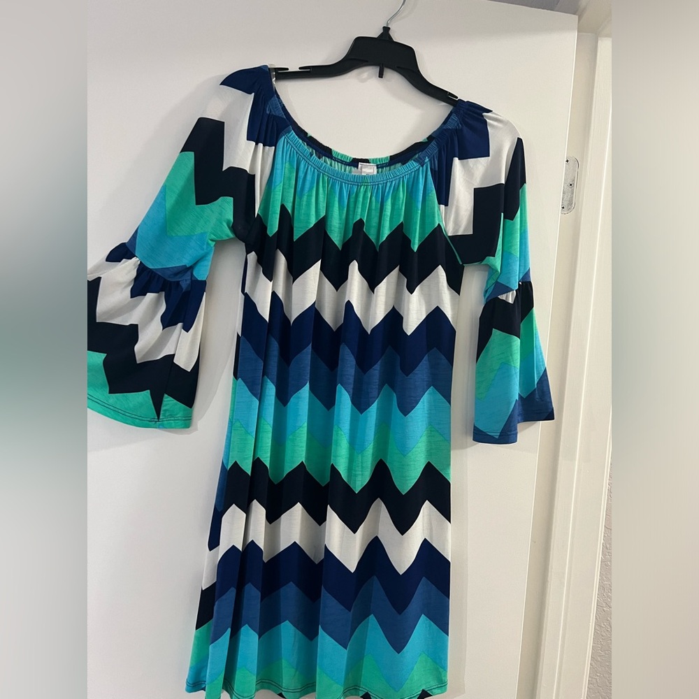 R Rogue Chevron stripped Dress
